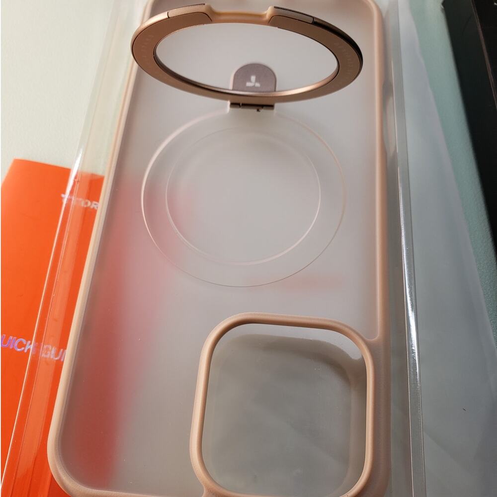 TORRAS Ostand Kickstand Magnetic Case for iPhone 16 Pro Max (Rose Gold / Pink)